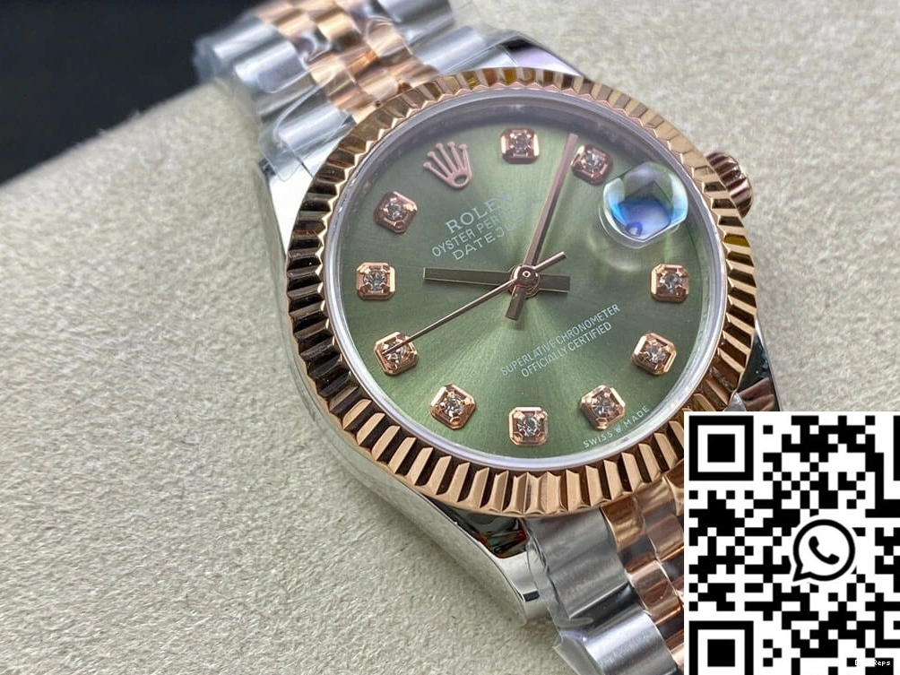 31MM Dial EW Green Factory Rolex Datejust 0925
